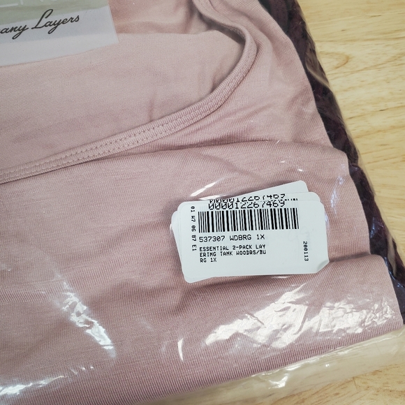 WynneLayers Essential 2-Pack Layering Tanks, 1X - Picture 3 of 4